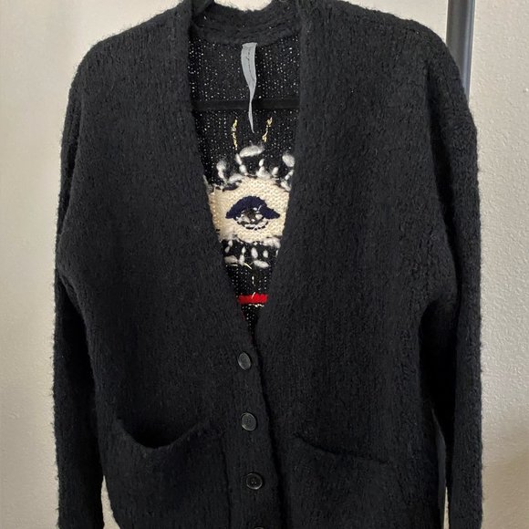 RAQUEL ALLEGRA LOVE EYE EMBROIDERED CARDIGAN  ) or XS - Picture 12 of 12